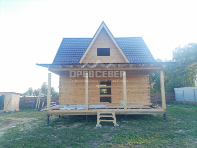 127. Строительство дома из профилированного бруса по проекту ДБ-32 в Калужской области, г. Боровск